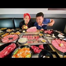 All You Can Eat JAPANESE STEAK BUFFET With Amber Liu