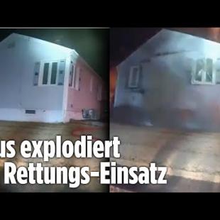 [독일 Bild紙] Feuerwehr-Leute befanden sich noch drin: Feuer-Haus explodiert plötzlich