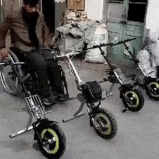 휠체어를 편리하게