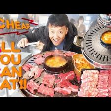 STANDING ONLY Korean BBQ & CHEAP All You Can Eat STEAK in Seoul