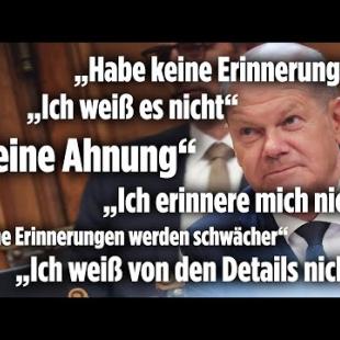 [독일 Bild紙] Scholz lacht vor dem Cum-ex-Ausschuss: 14-mal kann sich der Kanzler nicht erinnern