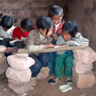 중국 시골의 어느 학교