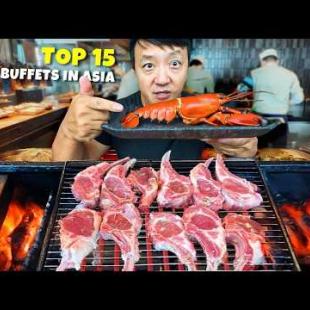 Top 15 BEST BUFFETS in Asia CHEAPEST vs  MOST EXPENSIVE