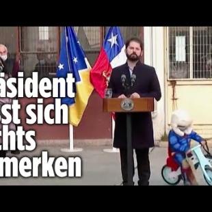 [독일 Bild紙] Kleiner Superheld crasht Pressekonferenz des Präsidenten