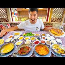 World's BIGGEST Breakfast in TURKEY + Amazing 180 Year Old Turkish Kebab in Afyon!!