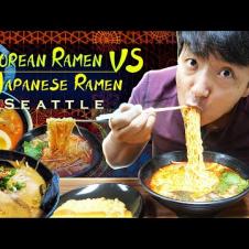 KOREAN vs. JAPANESE RAMEN | Trying EVERY RAMEN NOODLE SHOP in Seattle Part 1