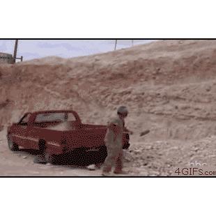 Dirt-shoveling-landslide