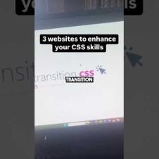 3 websites to enhance your CSS skills