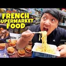 Eating ONLY French FROZEN SUPERMARKET FOOD for 24 HOURS in Paris & it’s AMAZING! Paris CHEAP EATS