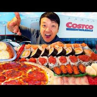 24 Hours Eating at the ONLY Costco in Iceland