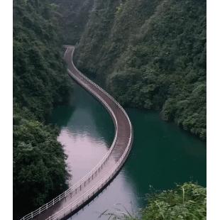 중국 후베이성에 있는 자동차 다리