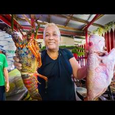 Trinidad’s Seafood Queen!! 🦞 LOBSTER MOUNTAIN + Breadfruit Oil Down in Toco, Trinidad!!