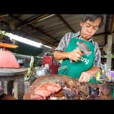 Sledge Hammer BEEF JERKY!! 🔨 Unseen Thai Street Food | Chiang Mai, Thailand!