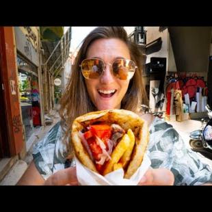 Souvlaki Showdown!! GREECE'S #1 STREET FOOD - Souvlaki, Greek Pie and Loukoumades in Athens!