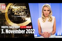 [독일 Bild紙] 🔴 Viertel nach Acht – 3. November 2022 | u.a. mit Nena Brockhaus und Marcel Reif