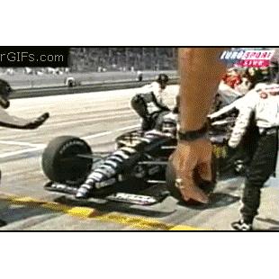 Indyrace pitcrew accident