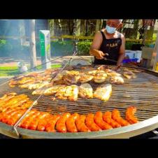 DRAGON BOAT FESTIVAL FOOD IN TAIWAN!! HUGE ABORIGINAL BBQ + ZONGZI (粽子) | Street Food in Tainan!