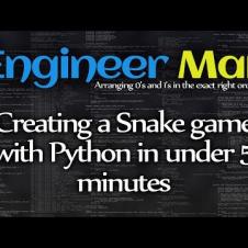 Creating a Snake game with Python in under 5 minutes