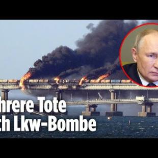 [독일 Bild紙] Schwere Explosion auf der Krim-Brücke: Putin gibt der Ukraine die Schuld