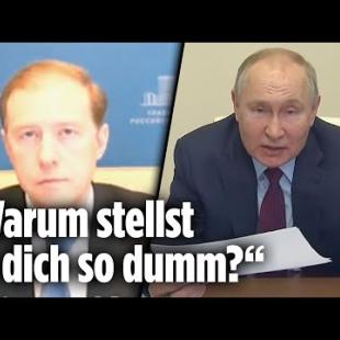 [독일 Bild紙] Nerven liegen blank: Putin faltet Handelsminister zusammen | Ukraine-Krieg