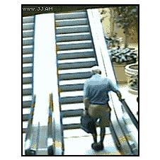 Old-man-escalator-fail