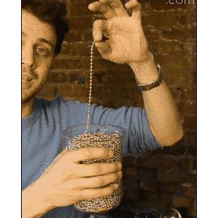 Bead chain siphon