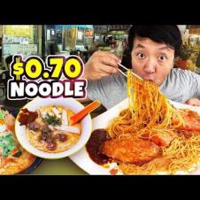 $0.70 NOODLES! Best CHEAP EATS in Singapore