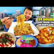 24 HOURS Eating ONLY at FOOD TRUCKS in Portland Oregon