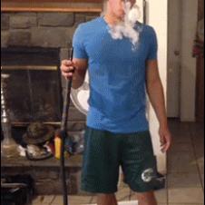 Smoke rings trick