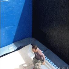 Double trampoline bounce