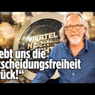 [독일 Bild紙] „Panik-Fraktion hält an Corona-Bevormundung fest“  | Harald Martenstein bei Viertel nach Acht
