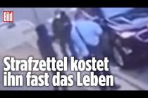 [독일 Bild紙] Überwachungskamera zeigt Kopfschuss-Attacke auf Beamten
