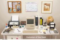 컴퓨터의 발전에 따른 책상위의 변화