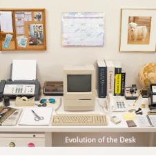 컴퓨터의 발전에 따른 책상위의 변화