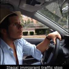 불법 이민자 도망