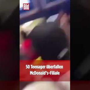 [독일 Bild紙] Teenager-Mob überfällt McDonald’s #Shorts
