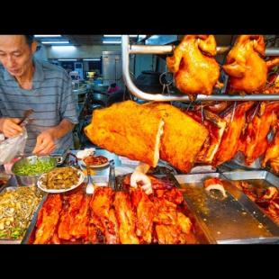 Hong Kong Street Food - CRAZY CANTONESE FOOD Tour in Taipei!! DIM SUM + ROAST MEATS!